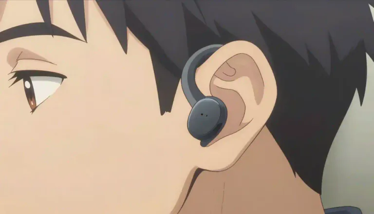 Visual representation of "earpiece" - A part of a device that is put on or near the ear for listening.