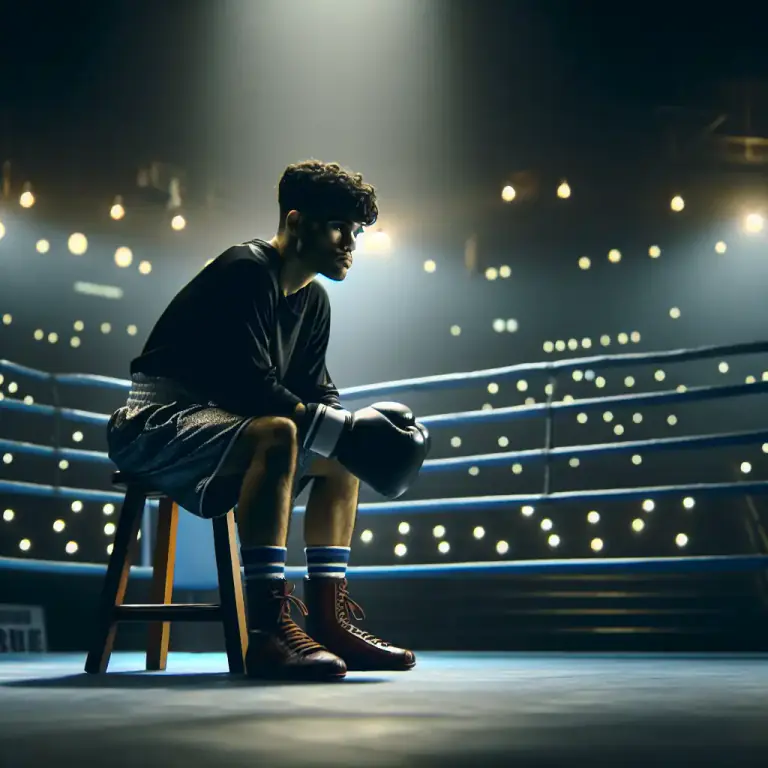 Visual representation of "corner" - A place on a playing field or in a room where a competitor usually stands or sits.