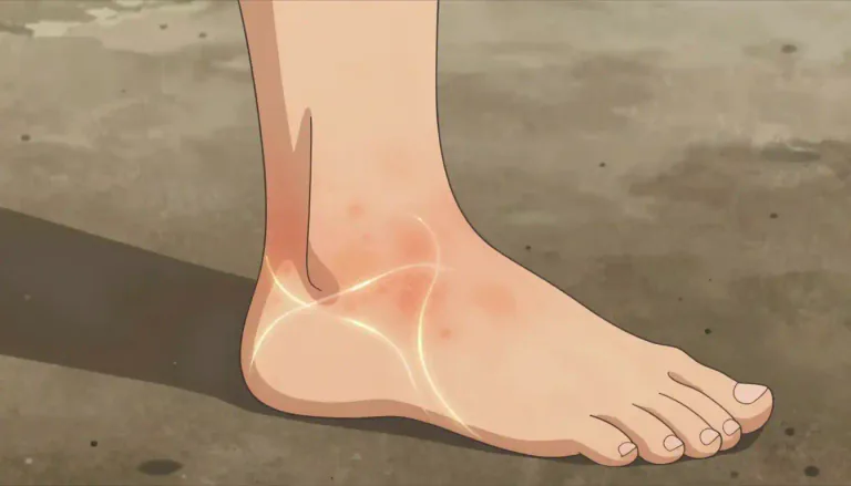 Visual representation of "sprain" - An injury to the ligament in the joint.