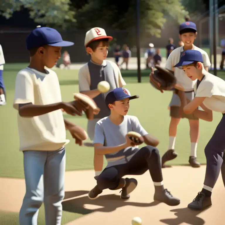 Visual representation of "hardball" - A game similar to baseball, using a small, hard ball.