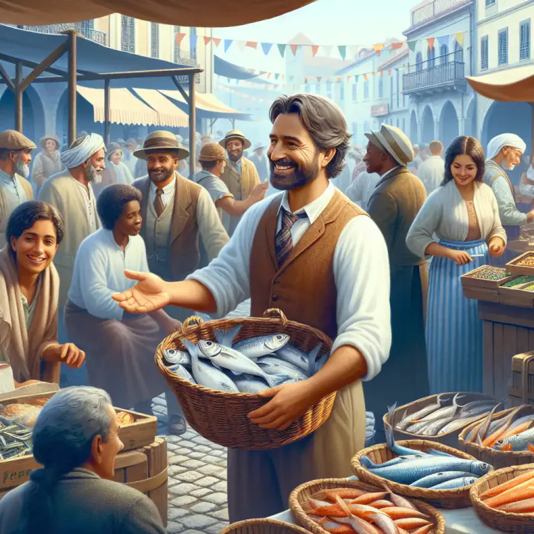 Visual representation of "cadger" - A dealer or hawker in a particular type of goods.
