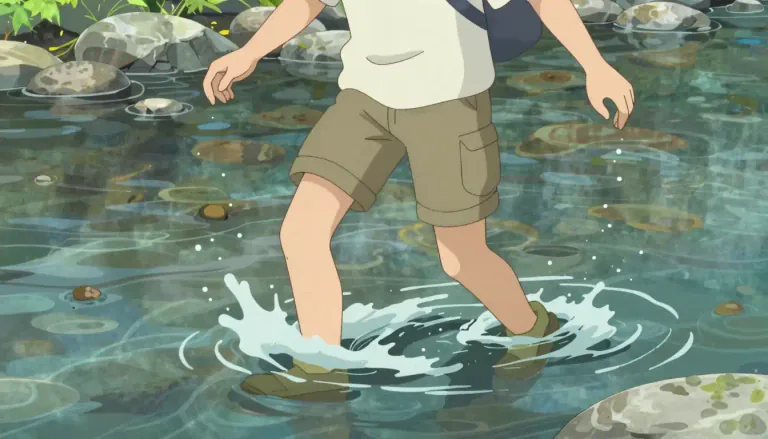 Visual representation of "wade" - To walk through water or another liquid or soft substance