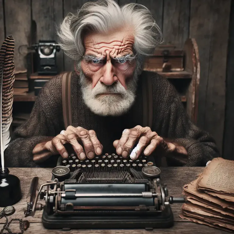 Visual representation of "old-timer" - An old person, especially one who is considered old-fashioned or conservative.