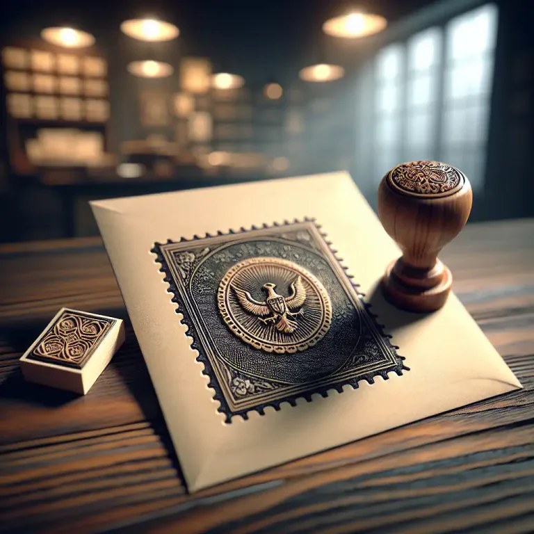 Visual representation of "frank" - To sign or mark a piece of mail to show that postage has been paid.