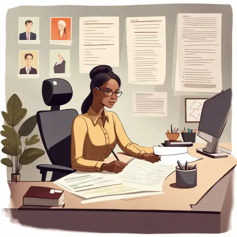 Visual representation of "profile" - A description or summary of a person's abilities or achievements