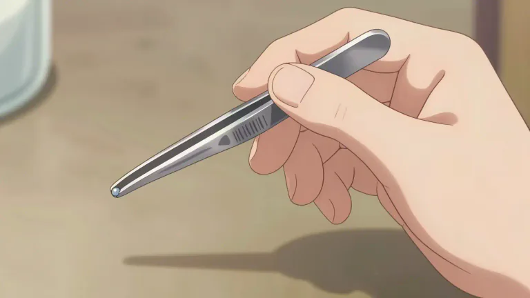Visual representation of "tweezers" - A tool used to pick up or hold small objects