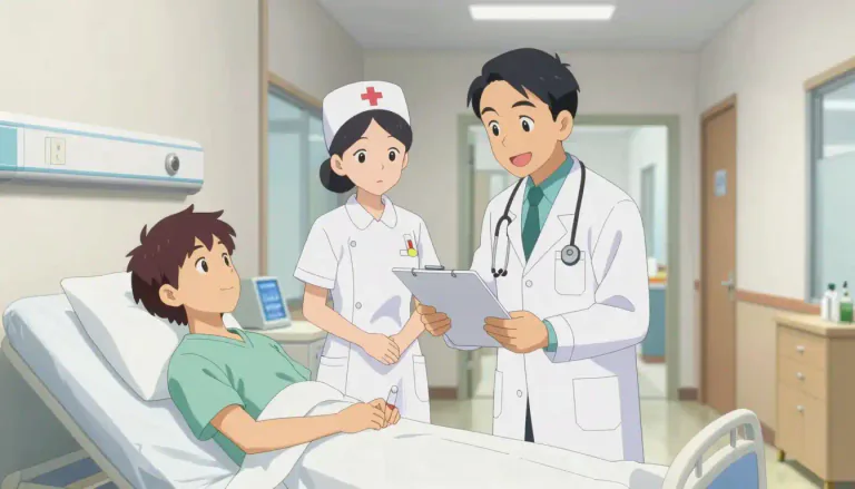 Visual representation of "healthcare" - The care and services provided by a health professional or by a health facility, like a clinic or hospital.