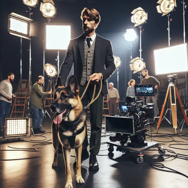 Visual representation of "wrangler" - A person who handles a specific kind of animal in a film or on a television show.