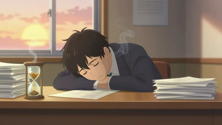 Visual representation of "burnout" - The state of having no energy or enthusiasm because of overworking or too much stress.