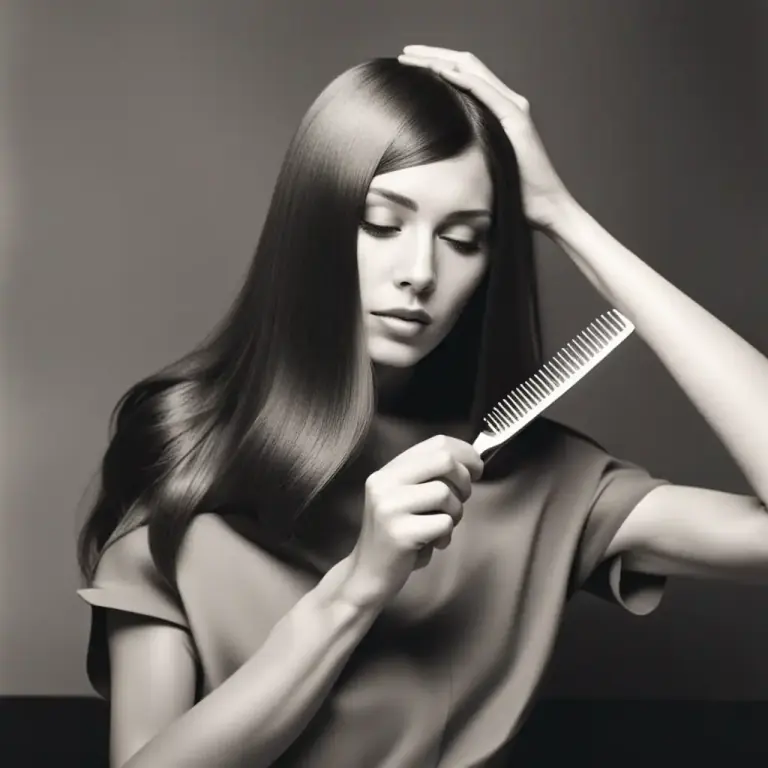 Visual representation of "part" - Division or portion of a hair style.
