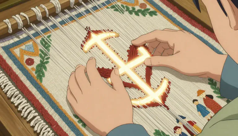 Visual representation of "ingrain" - To fix something firmly in a particular place or context.