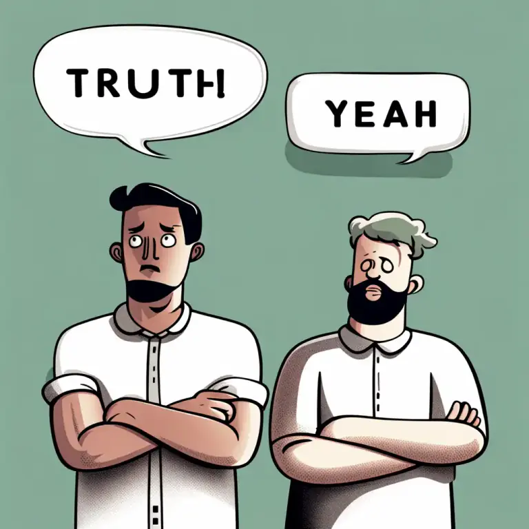 Visual representation of "whatever you say" - Used to indicate stubborn disbelief or refusal to argue further