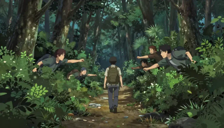 Visual representation of "ambush" - To suddenly attack someone from a hidden position
