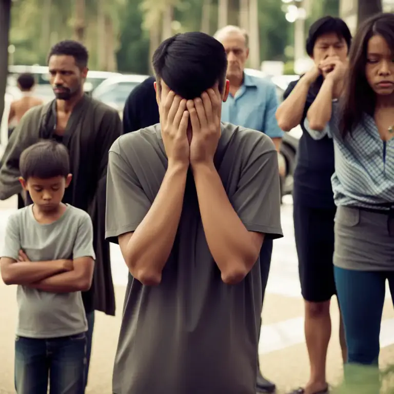 Visual representation of "dishonour" - To take away the respect or good reputation of someone or something, or to make someone feel ashamed