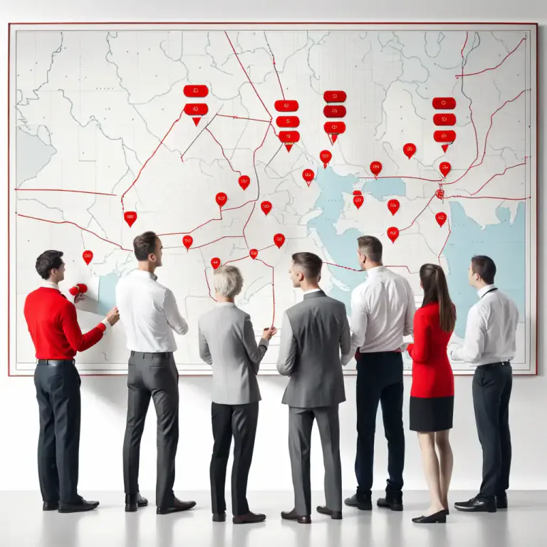 Visual representation of "territory" - The area that a person or organization is responsible for in terms of business or other activities.