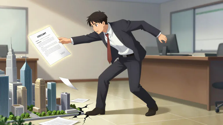 Visual representation of "misstep" - A wrong or mistaken action, decision or judgement