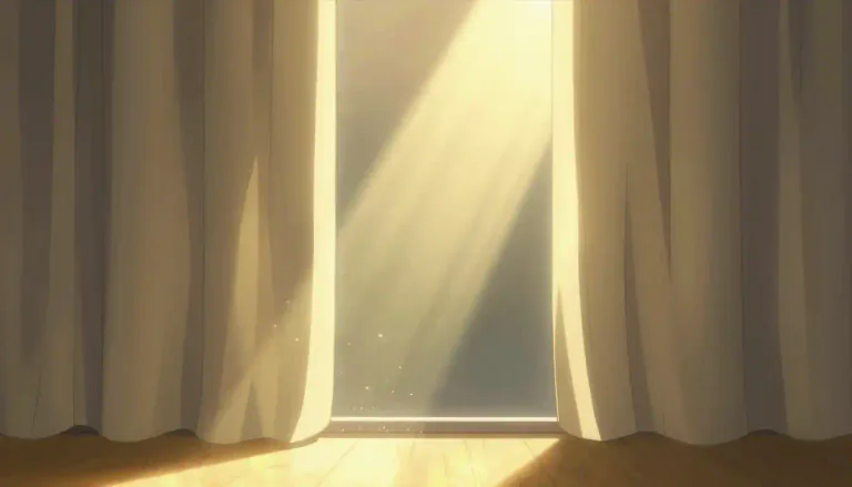 Visual representation of "sunbeam" - A ray of sunlight