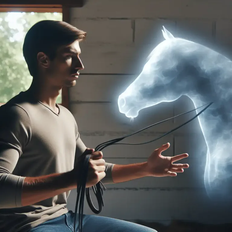 Visual representation of "rein" - To control someone or something, like you control a horse with reins.