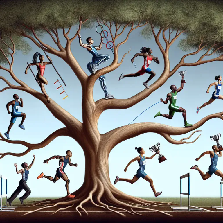 Visual representation of "clang" - In linguistics, a group of words sharing the same root or base.