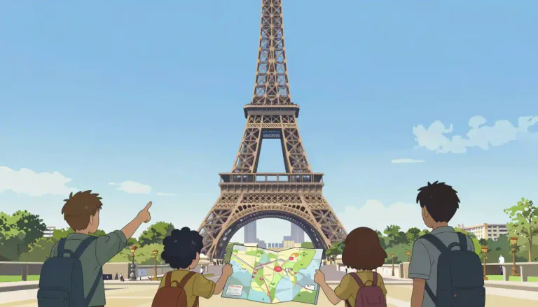 Visual representation of "landmark" - A building, monument, or other structure that is famous and helps you know where you are
