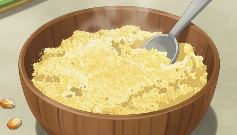 Visual representation of "cornmeal" - A type of flour made from dried corn grains.