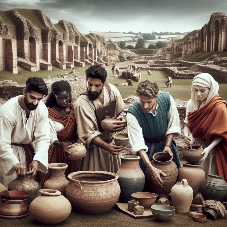 Visual representation of "dogger" - A type of heavy pottery used in Europe during the late Roman and early Middle Ages
