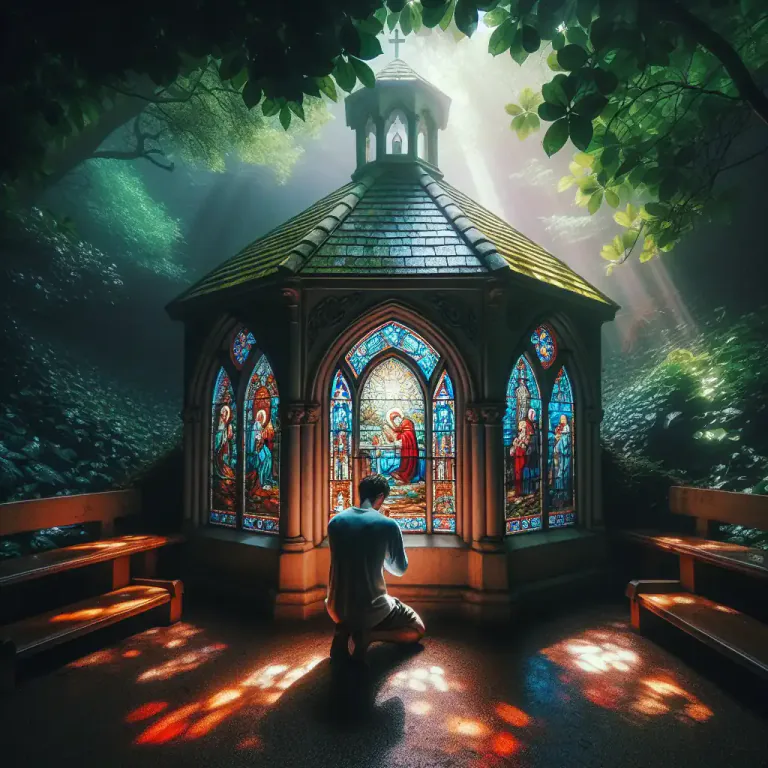 Visual representation of "oratory" - A small chapel, especially for private worship