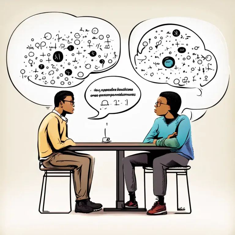 Visual representation of "where somebody is coming from" - To understand or comprehend someone's viewpoint or feelings.