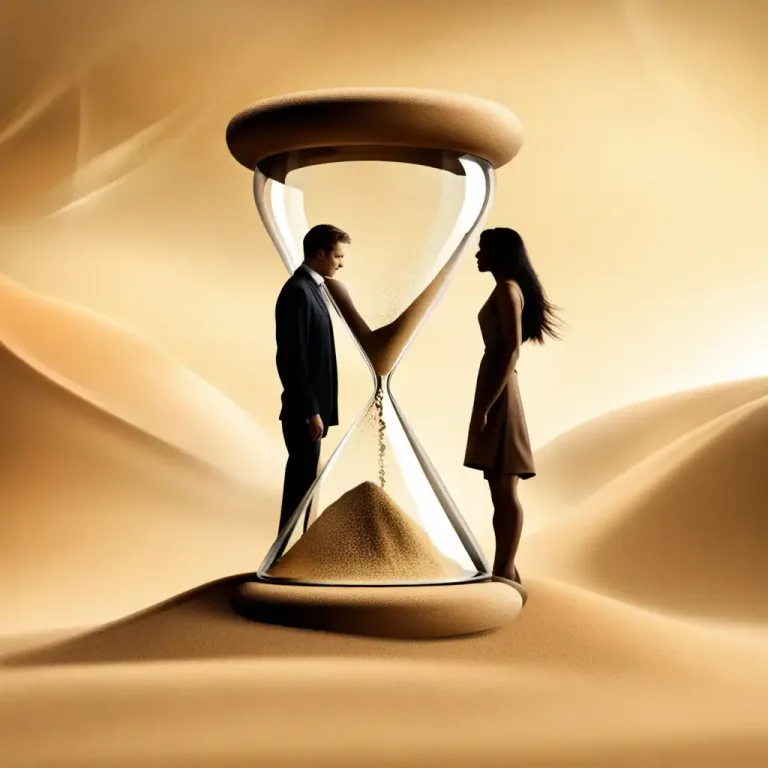 Visual representation of "in the course of time" - As time passes by; eventually