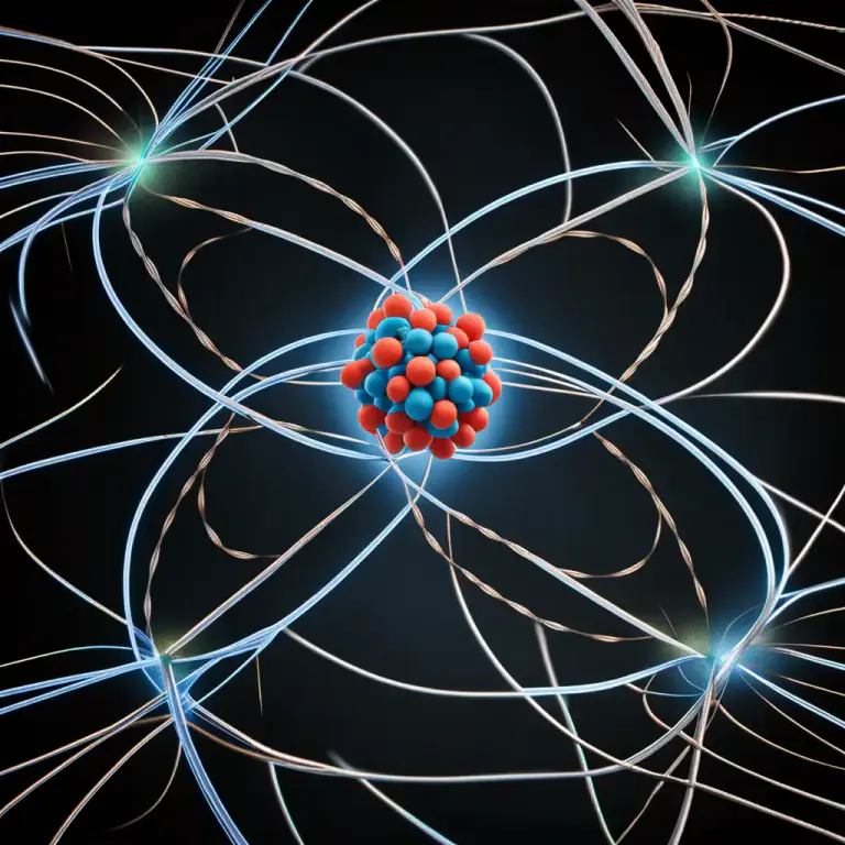 Visual representation of "polarization" - In electronics, it is the alignment of atoms in materials, causing an electrical field.