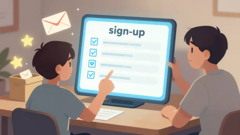 Visual representation of "subscribe" - To sign up for something, especially for an online service.