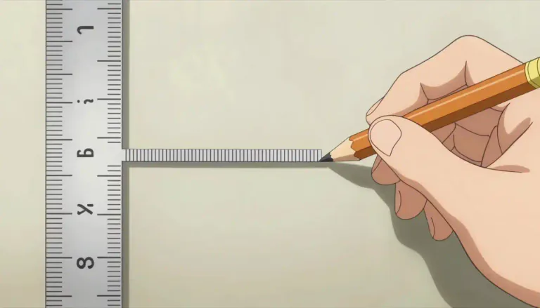 Visual representation of "inch" - A unit of measurement equivalent to 2.54 centimeters.