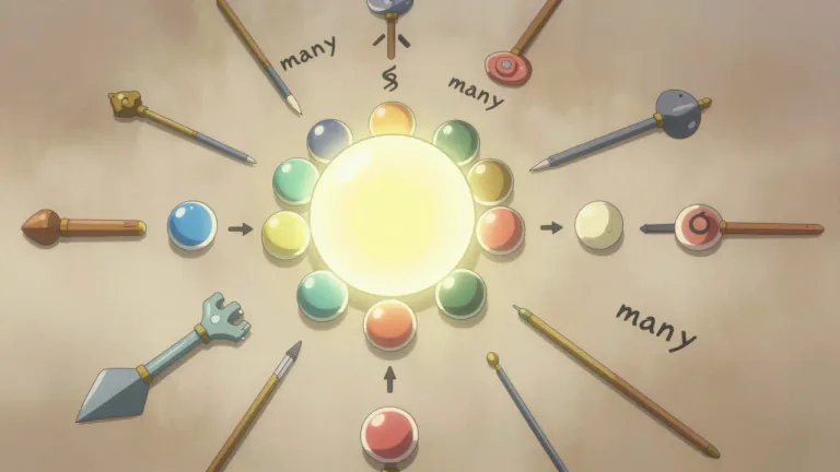 Visual representation of "multi" - Means many, more than one or two, or several