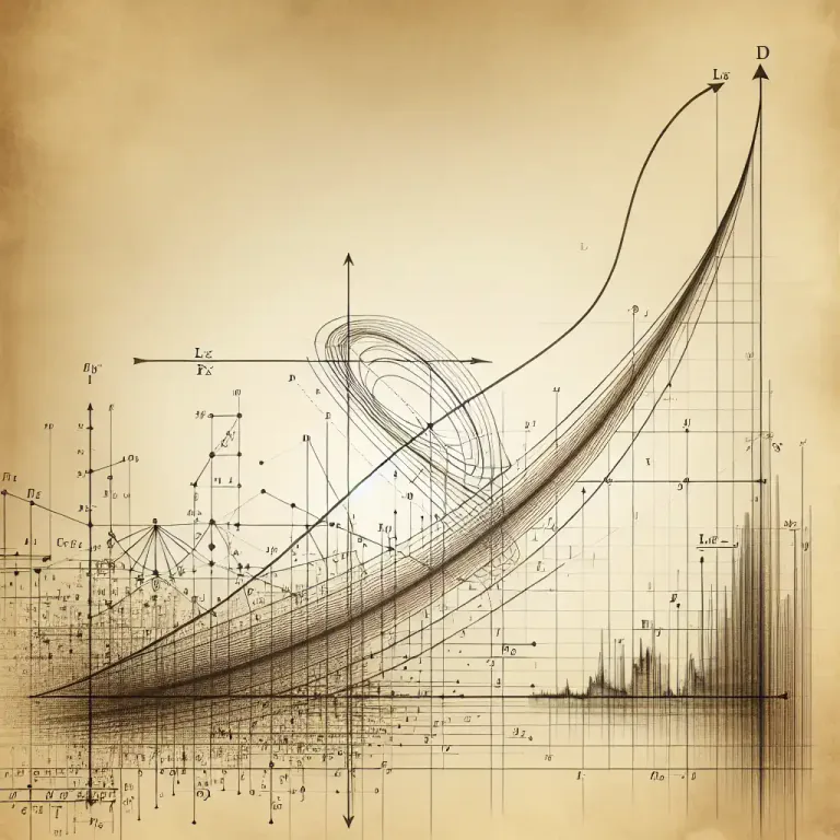 Visual representation of "divergent" - In mathematics, causing an infinite series to have no limit.