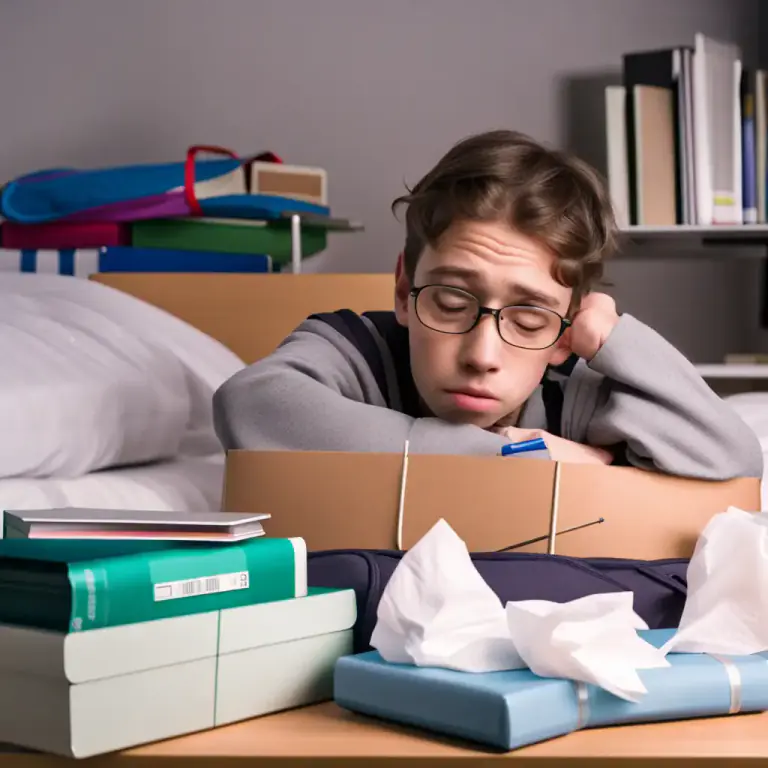 Visual representation of "be sick" - To be ill or suffering from a disease