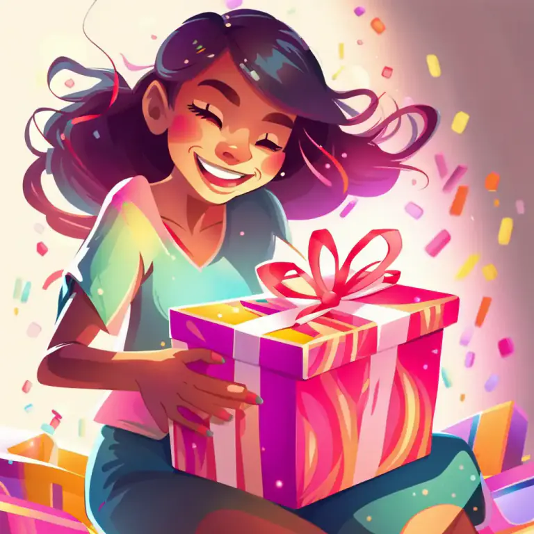 Visual representation of "glow" - To be excited, happy or enthusiastic