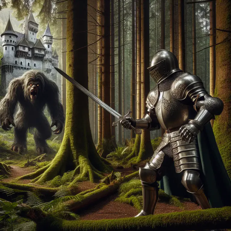 Visual representation of "bugbear" - A legendary monster in old English folklore.