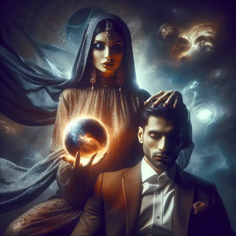 Visual representation of "succubus" - A woman who uses her sexual power to control and drain energy from men.
