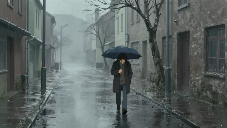 Visual representation of "dreary" - Lacking in liveliness or happiness. It has a depressing or boring feeling.