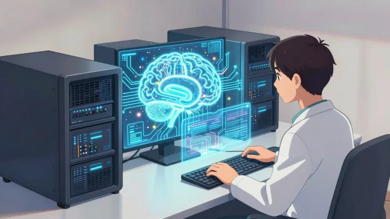 Visual representation of "computational" - Related to the use of computers or computer systems.