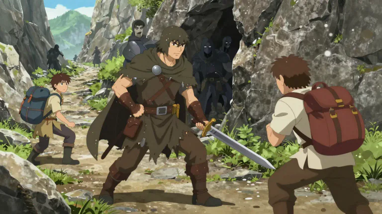 Visual representation of "brigand" - A person who steals from people, usually in a violent way