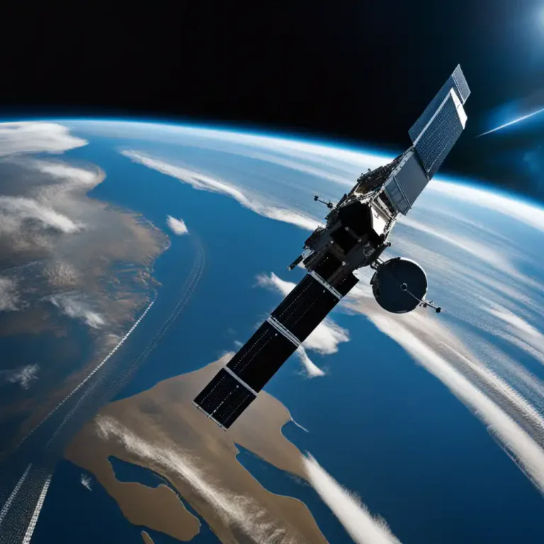 Visual representation of "aerospace" - The combined spheres of earth's atmosphere and space.