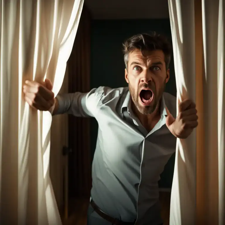Visual representation of "thrust aside" - To use force in moving something or someone to one side or out of the way