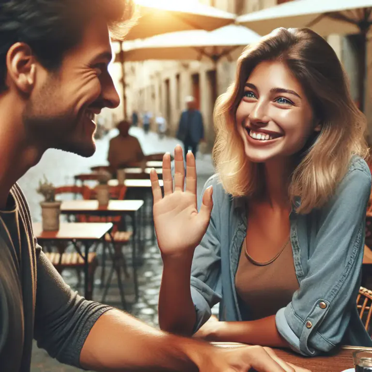 Visual representation of "ciao" - A farewell or greeting