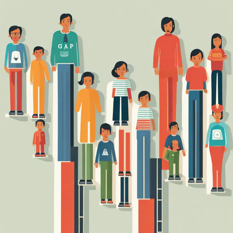 Visual representation of "generation" - The time between the birth of parents and their children