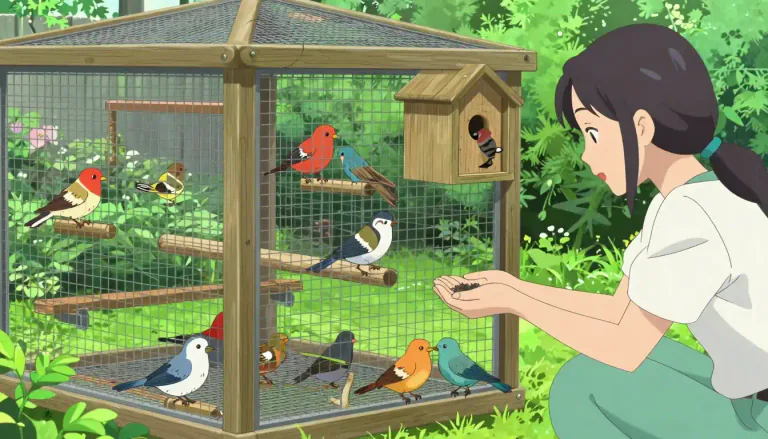 Visual representation of "aviculture" - The rearing or keeping of birds.