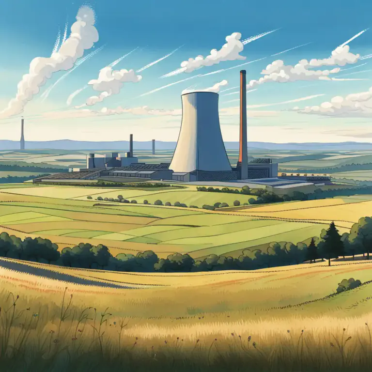 Visual representation of "a blot on the landscape" - Something that ruins or spoils a view or appearance.