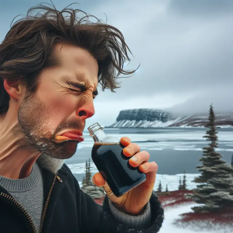 Visual representation of "screech" - A type of strong, cheap alcoholic drink made in Newfoundland, Canada