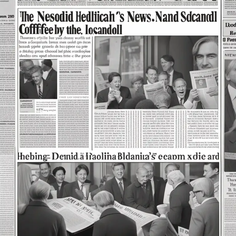 Visual representation of "grab/hit/make the headlines" - To become an important news story that is reported in many newspapers or news broadcasts.