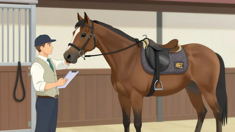 Visual representation of "handicap" - To assess the abilities of (a racehorse).
